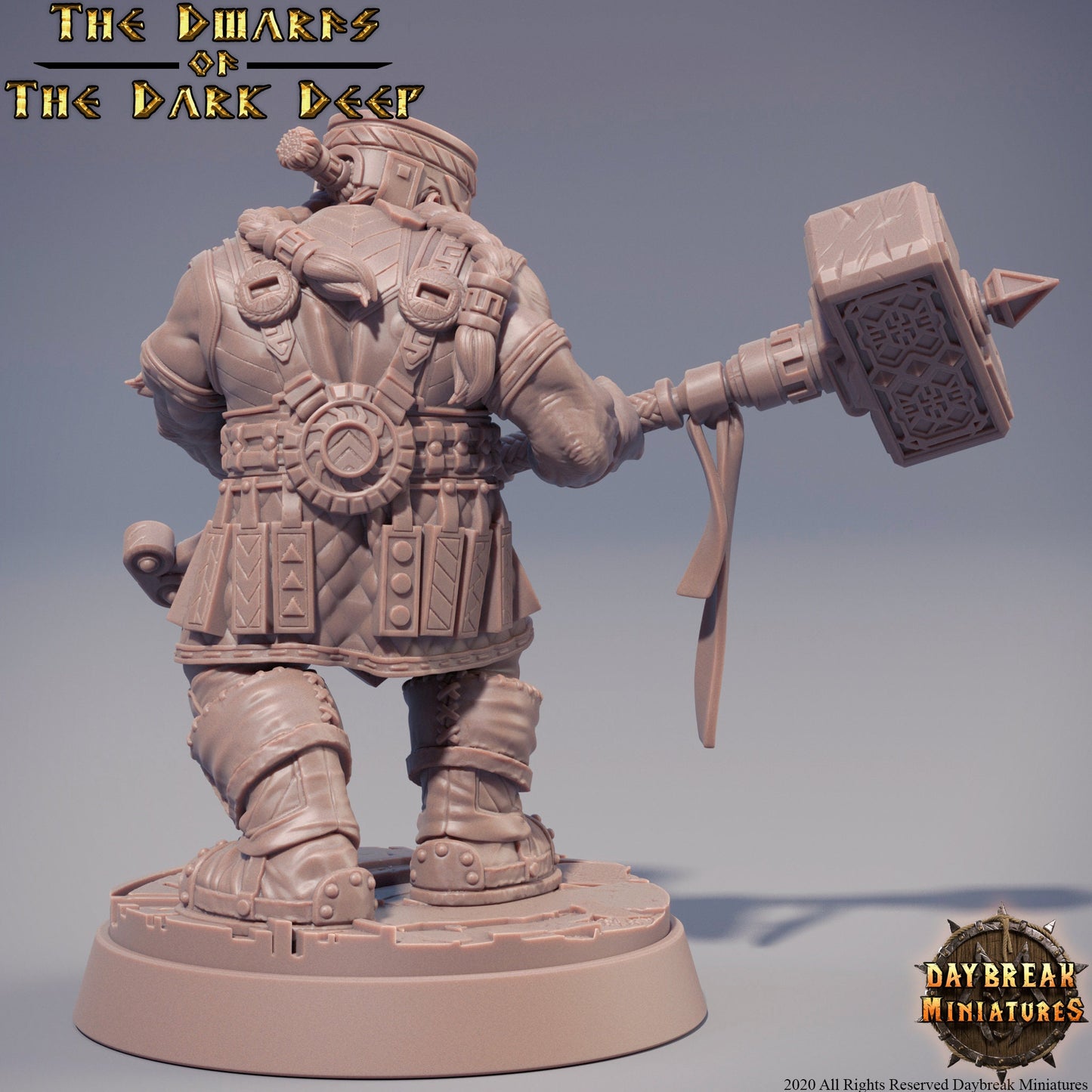Dwarf Warrior | DayBreak Miniatures | D&D/AoS| Fantasy | Tabletop