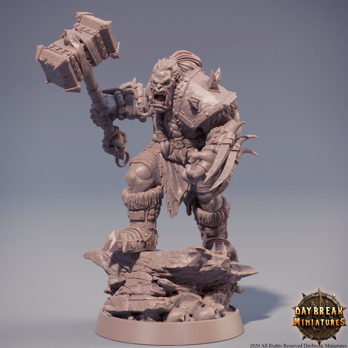 Orc Warrior | DayBreak Miniatures | D&D/AoS| Fantasy | Tabletop