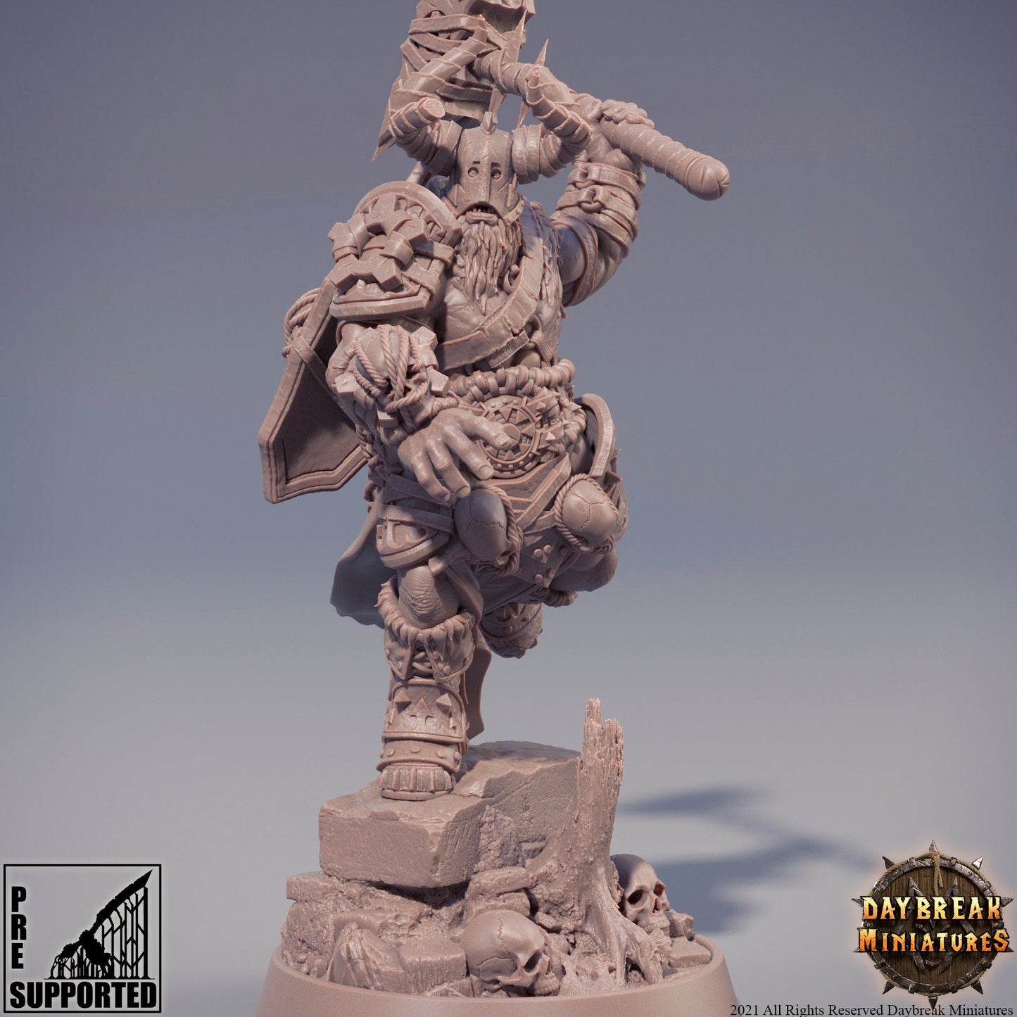 Barbarian Warrior/Fighter | DayBreak Miniatures | D&D/AoS| Fantasy | Tabletop| Fantasy - Tabletop