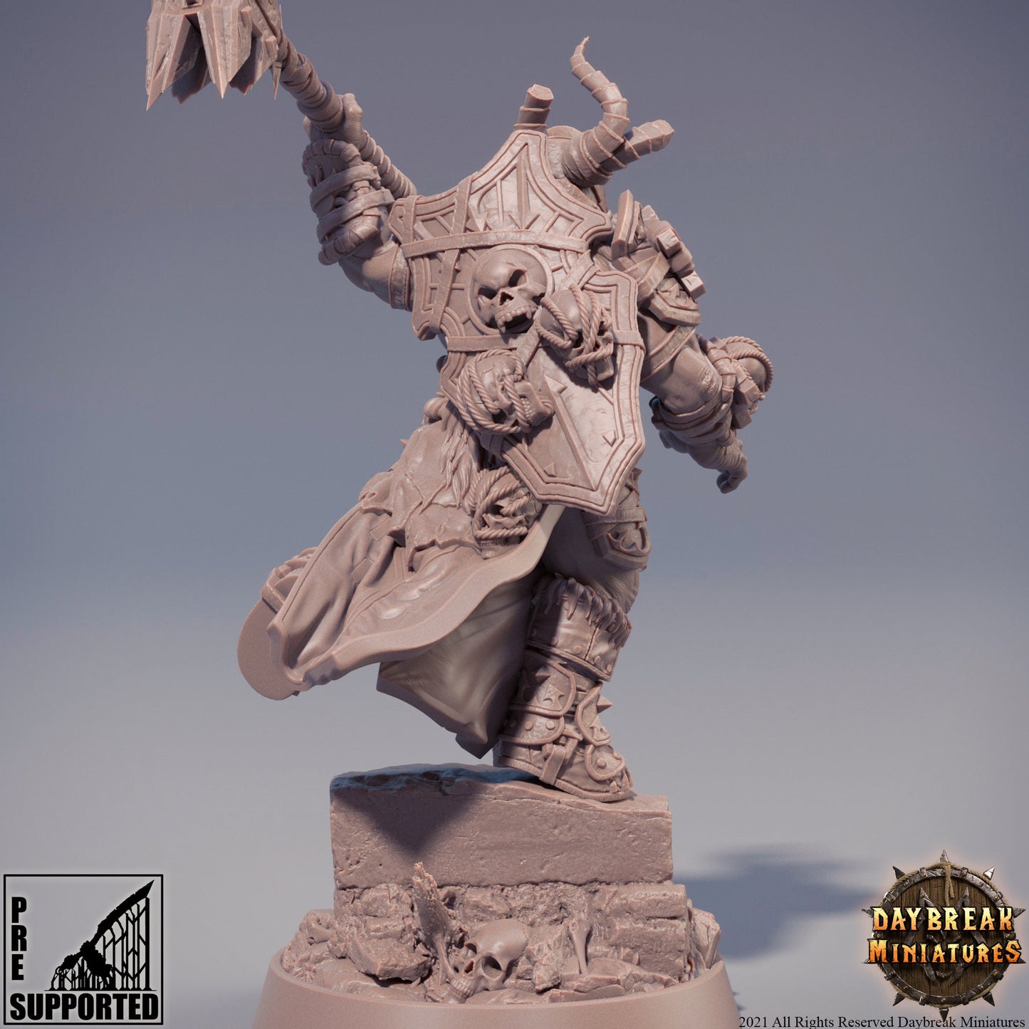 Barbarian Warrior/Fighter | DayBreak Miniatures | D&D/AoS| Fantasy | Tabletop| Fantasy - Tabletop
