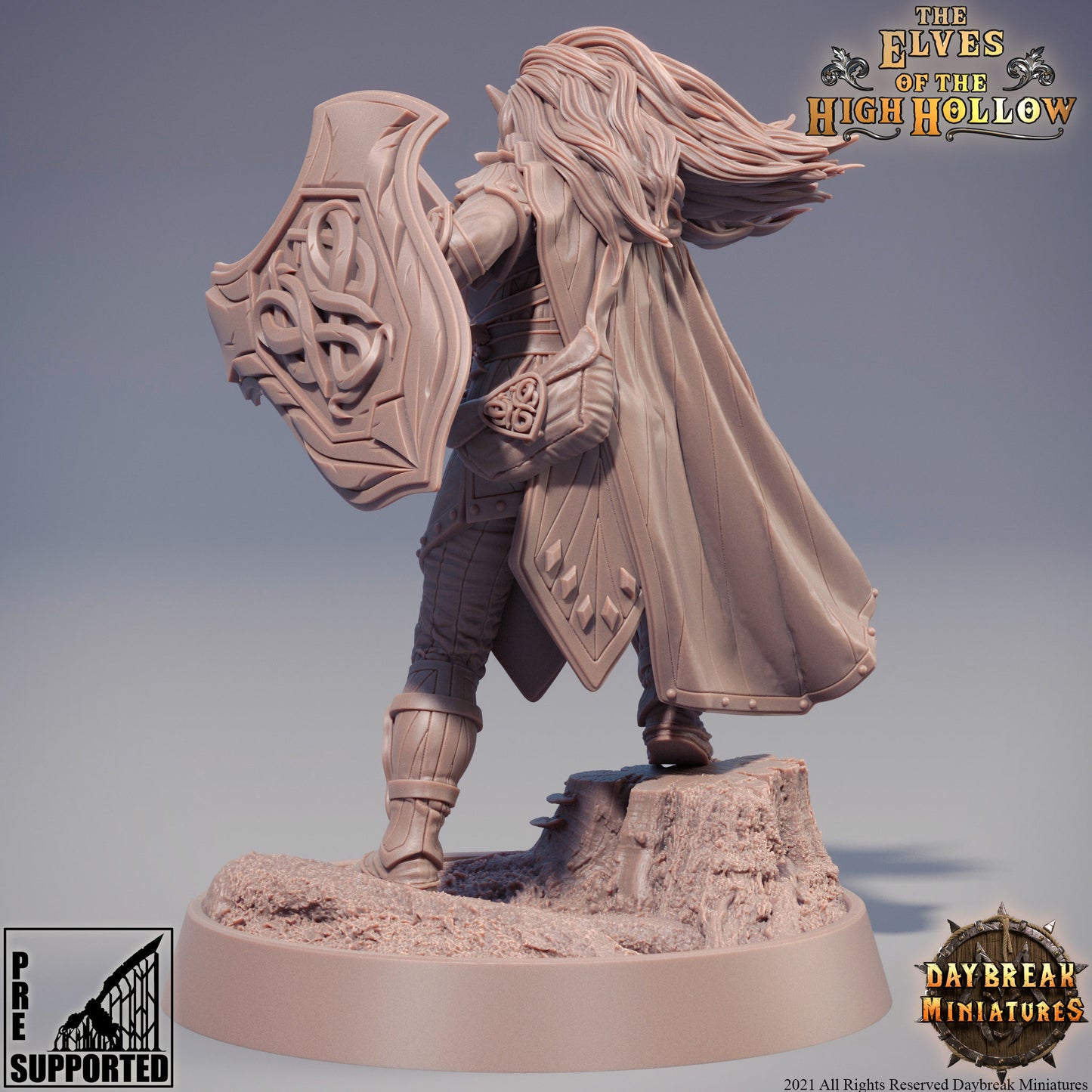 Elf Warrior/Ranger | DayBreak Miniatures | D&D/AoS | Fantasy | Tabletop| Fantasy - Tabletop