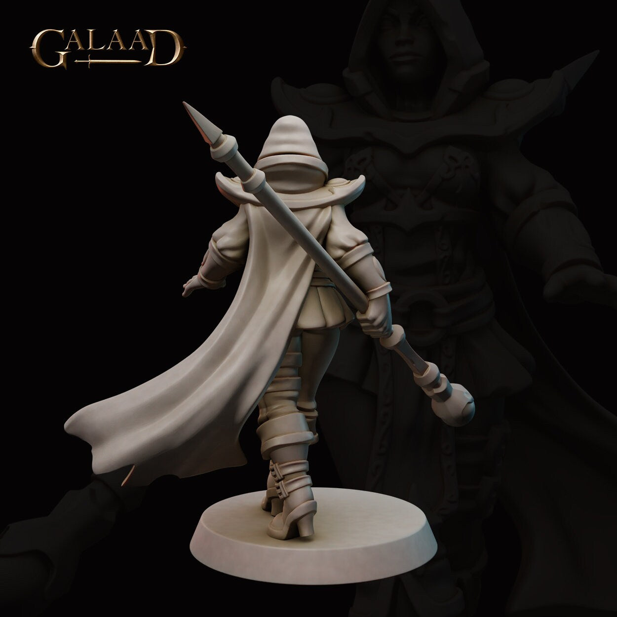 Illusion Mage | Female Human/Elf | Tiger / Bird Illusions | Galaad Miniatures | Compatible with D&D/AoS | Fantasy - Tabletop RPG