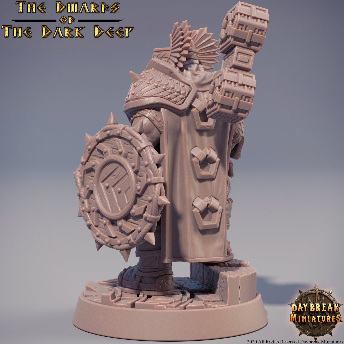 Dwarf Warrior | DayBreak Miniatures | D&D/AoS| Fantasy | Tabletop
