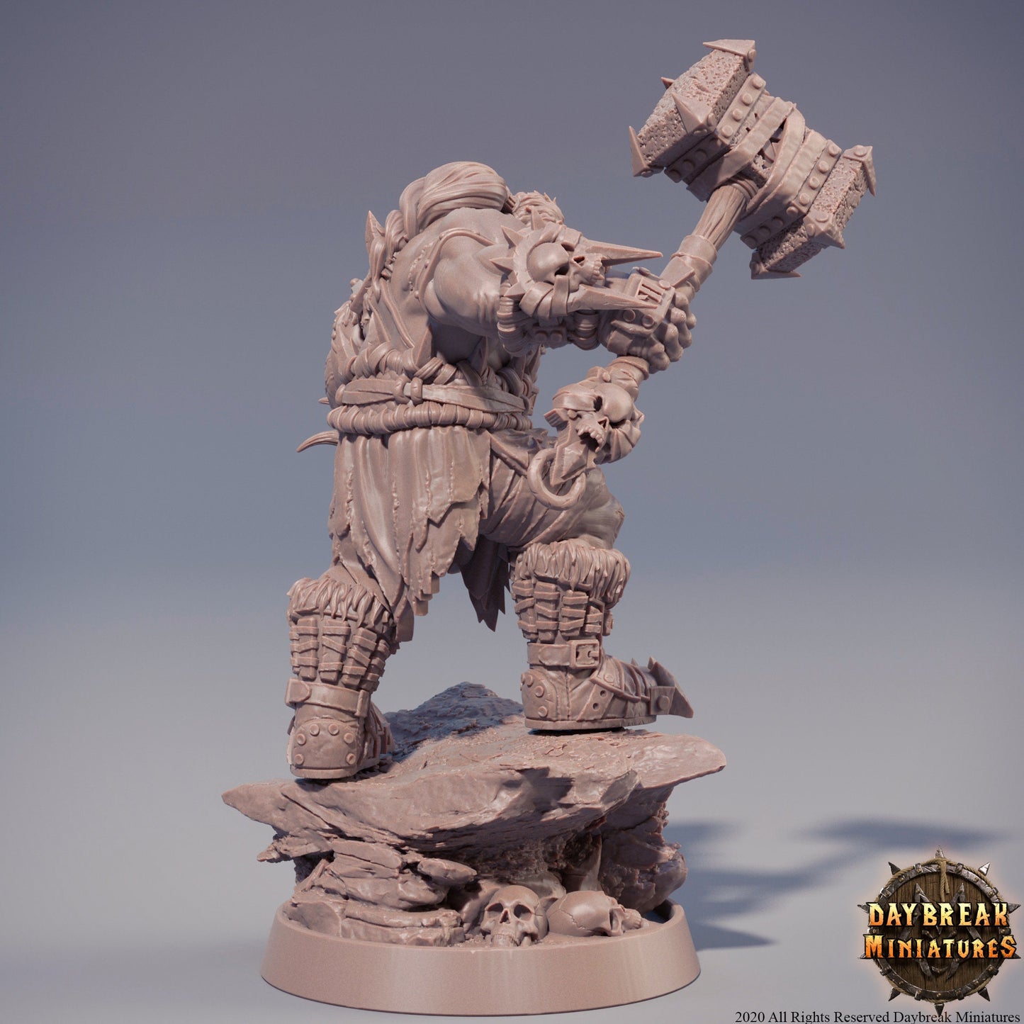 Orc Warrior | DayBreak Miniatures | D&D/AoS| Fantasy | Tabletop