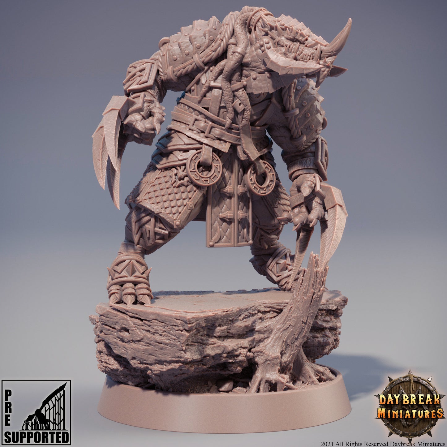Dragonborn Warrior | DayBreak Miniatures | D&D/AoS| Fantasy | Tabletop| Fantasy - Tabletop