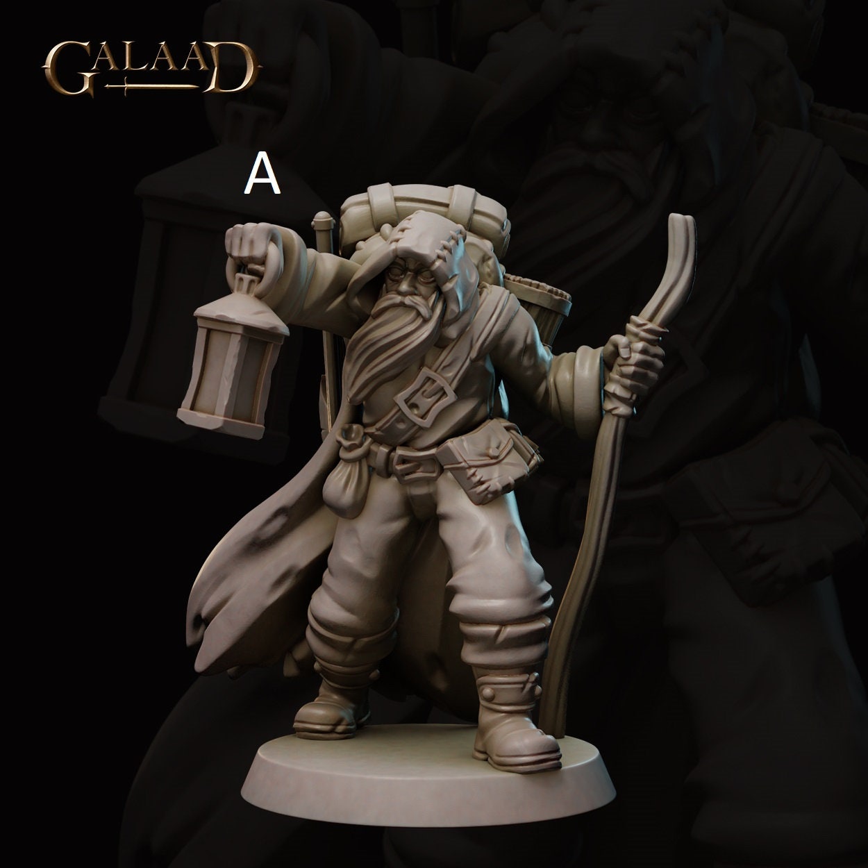 Merchant/Bard | Galaad Miniatures | Compatible with D&D/AoS | Fantasy | Tabletop RPG