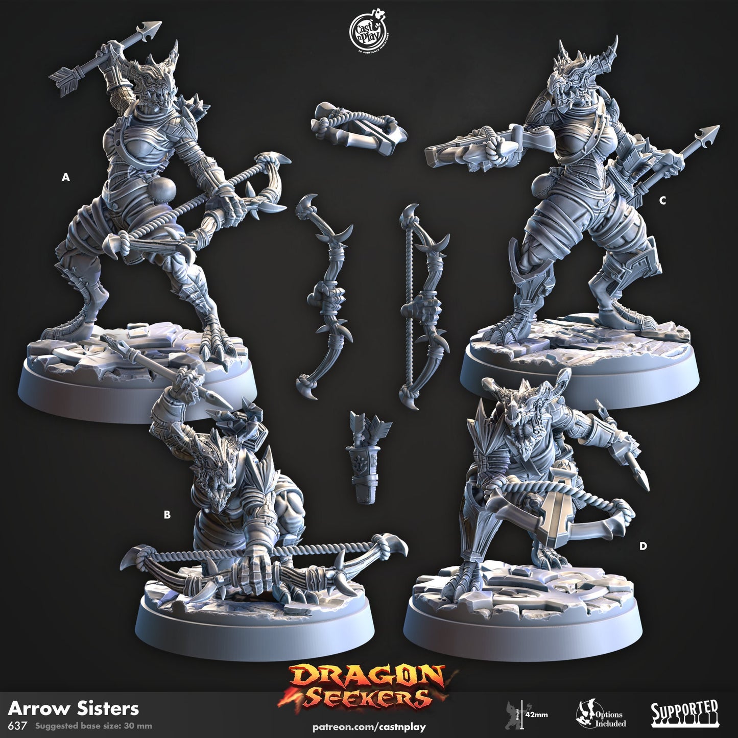 Dragon Seekers | Rogue/Assassin/Thief | CastnPlay | Compatible with D&D/AoS | Fantasy | Tabletop RPG