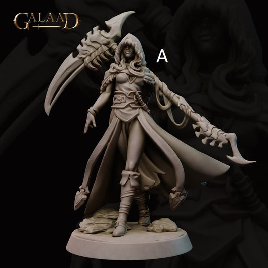 Fighter | Tiefling/Elf/Human | Galaad Miniatures | Compatible with D&D/AoS | Fantasy | Tabletop RPG