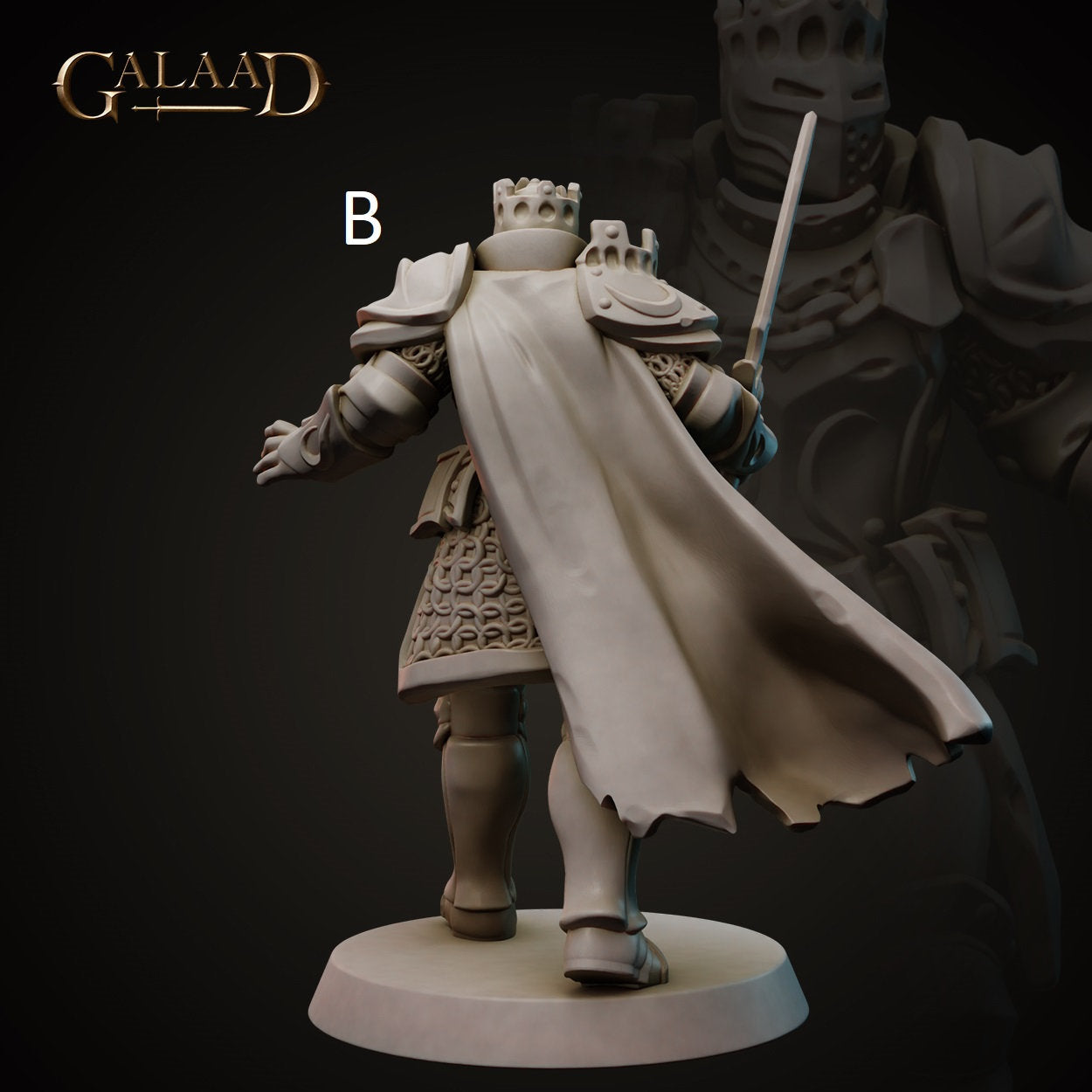 King/Lord | Human/Dragonborn | Galaad Miniatures | Compatible with D&D/AoS | Fantasy | Tabletop RPG