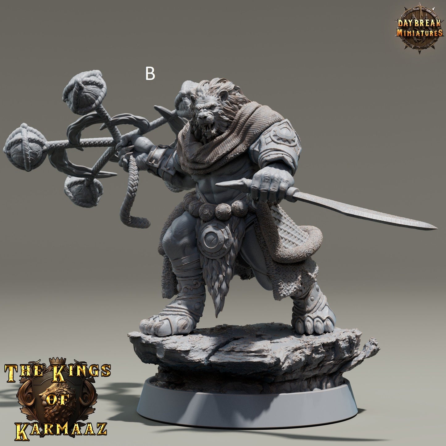 The Kings of Karmaaz | DayBreak Miniatures | Paladin/Rogue/Bard/Adventurer | Compatible with D&D/AOS | Fantasy | Tabletop RPG