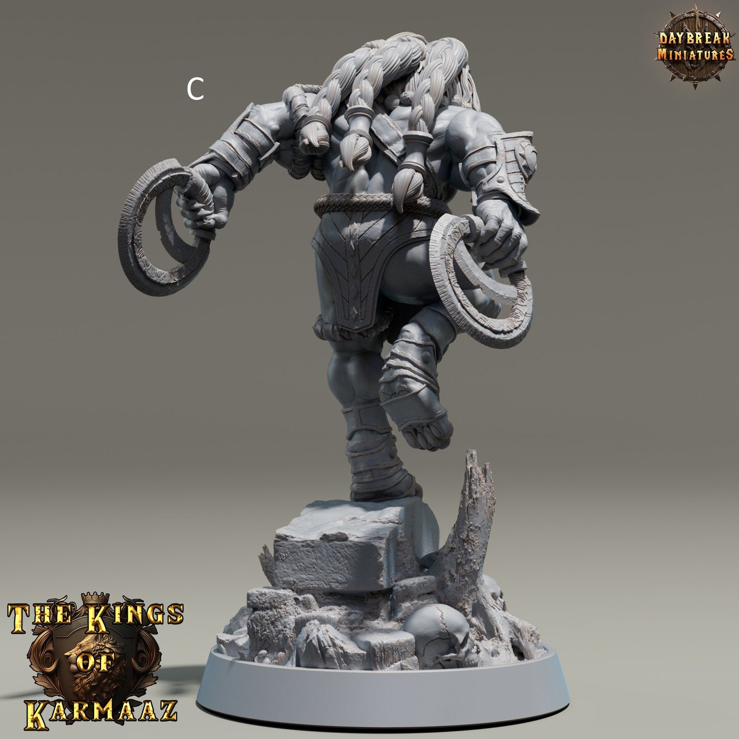 The Kings of Karmaaz | DayBreak Miniatures | Dual Weapons | Compatible with D&D/AOS | Fantasy | Tabletop