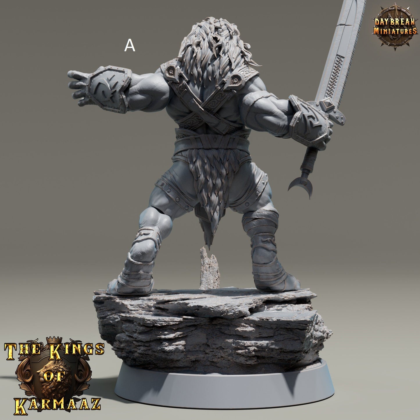 The Kings of Karmaaz | DayBreak Miniatures | Two Handed Weapons | Compatible with D&D/AOS | Fantasy | Tabletop RPG