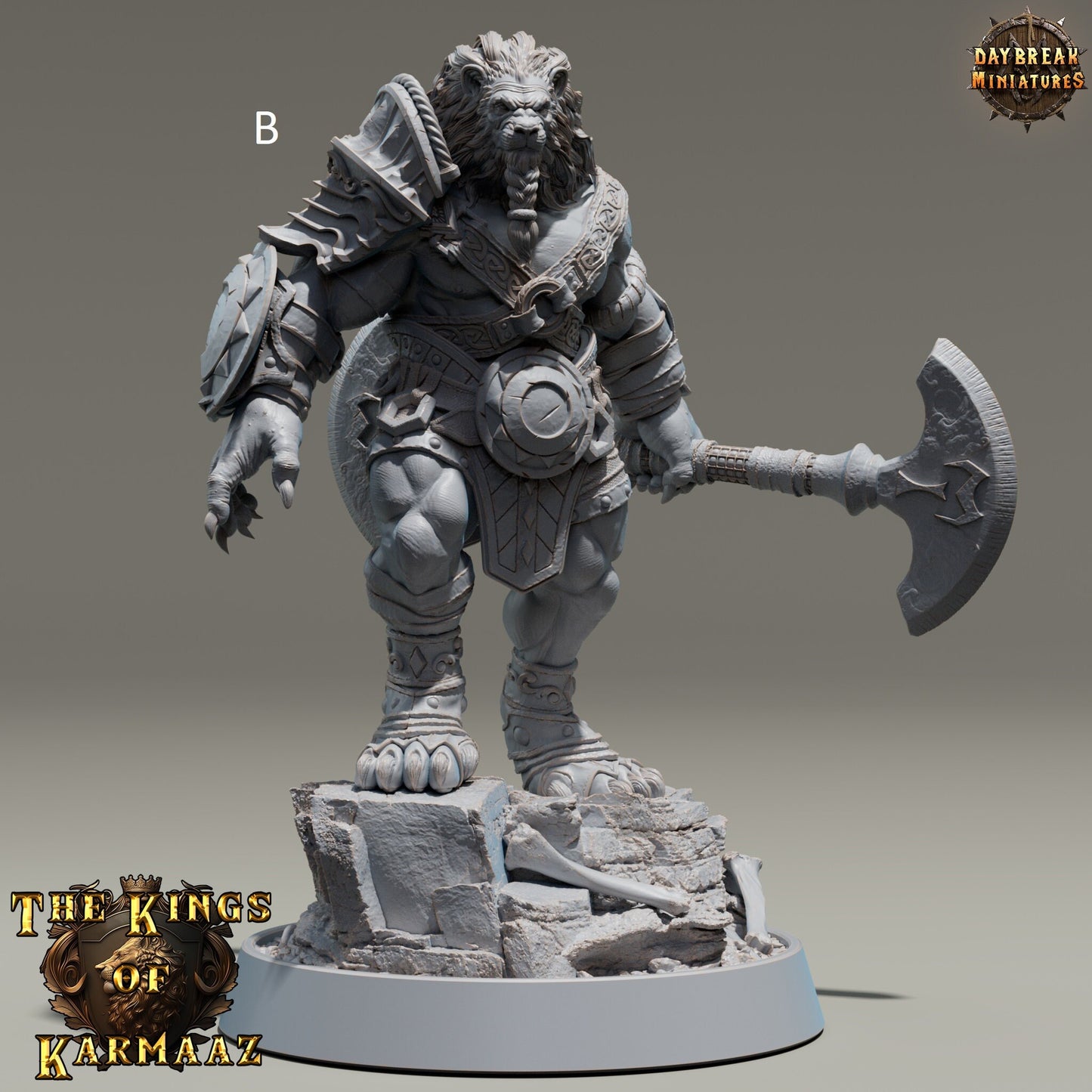 The Kings of Karmaaz | DayBreak Miniatures | Two Handed Weapons | Compatible with D&D/AOS | Fantasy | Tabletop RPG