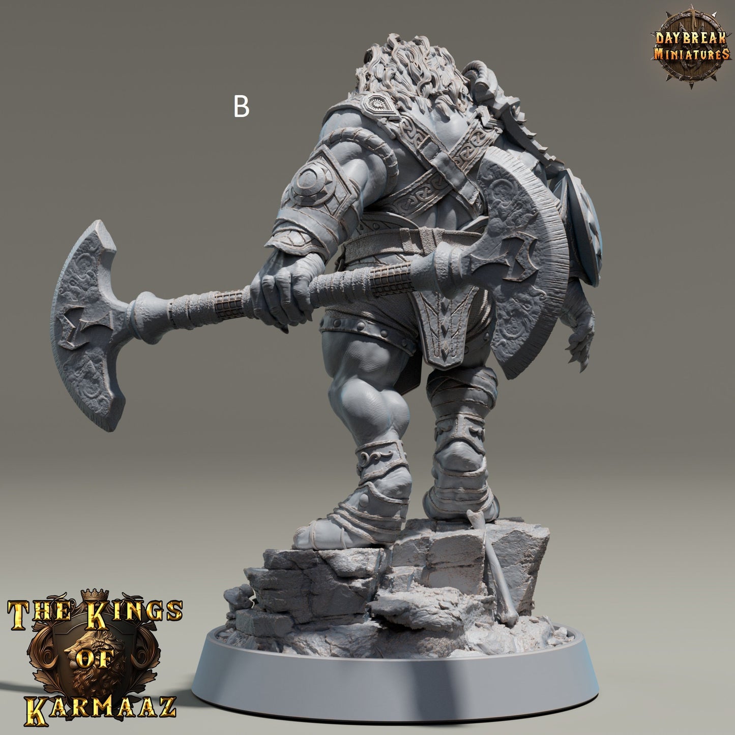 The Kings of Karmaaz | DayBreak Miniatures | Two Handed Weapons | Compatible with D&D/AOS | Fantasy | Tabletop RPG