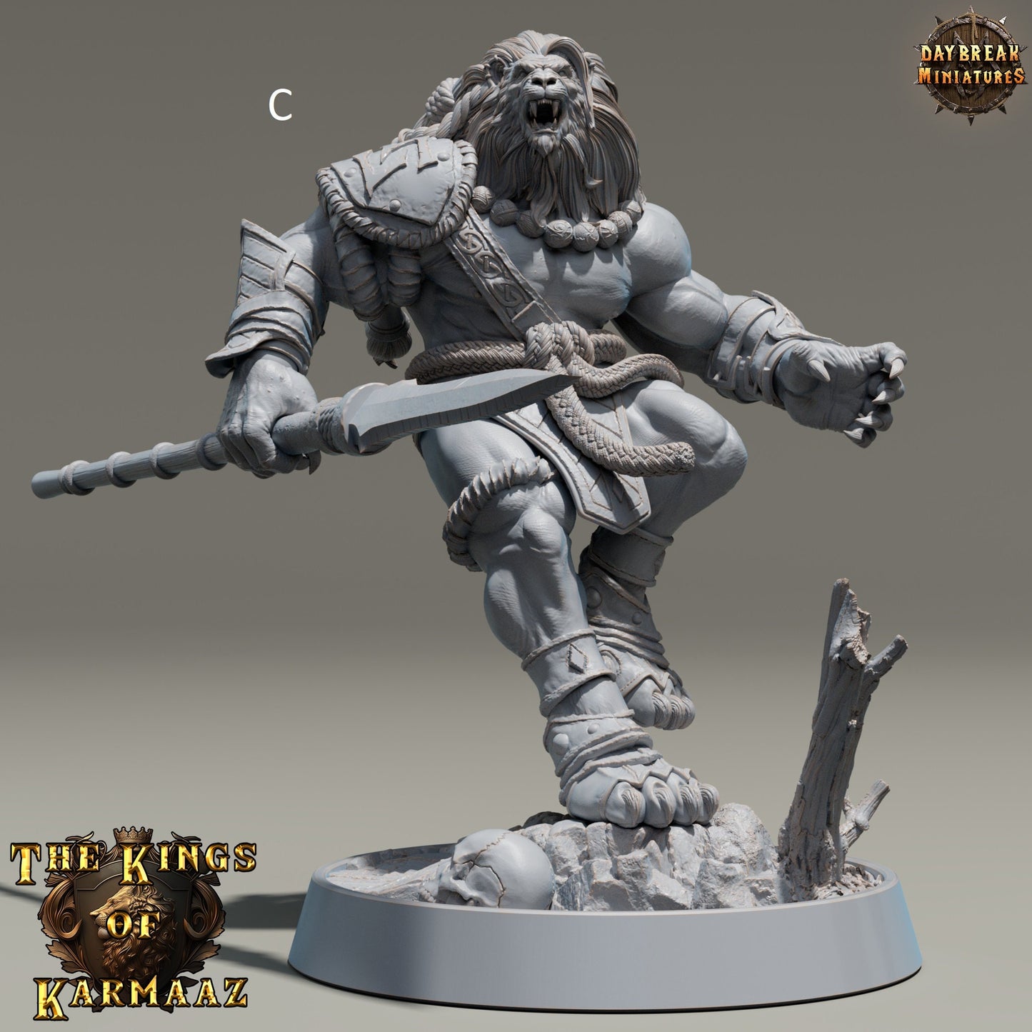 The Kings of Karmaaz | DayBreak Miniatures | Two Handed Weapons | Compatible with D&D/AOS | Fantasy | Tabletop RPG