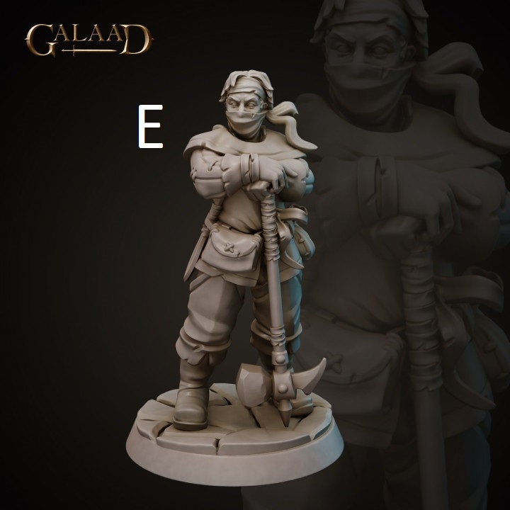 Bandits/Thieves/Rogues | Galaad Miniatures | Compatible with D&D/AoS | Fantasy | Tabletop RPG