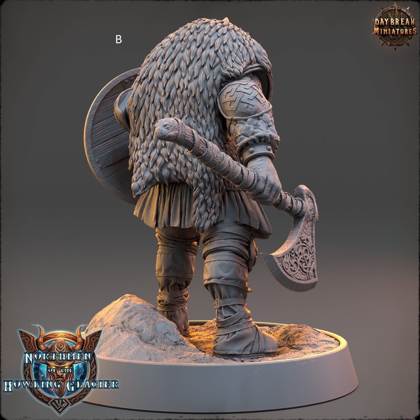 Northern Warriors Miniatures | DayBreak Miniatures | One hand weapon and Shield | Compatible with D&D/AOS | Fantasy | Tabletop RPG