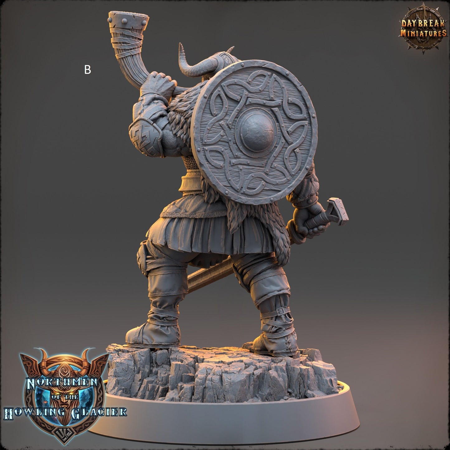 Northern Warriors Miniatures | DayBreak Miniatures | Shaman/Bard/Blacksmith | Compatible with D&D/AOS | Fantasy