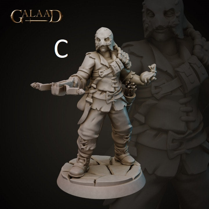 Bandits/Thieves/Rogues | Galaad Miniatures | Compatible with D&D/AoS | Fantasy | Tabletop RPG