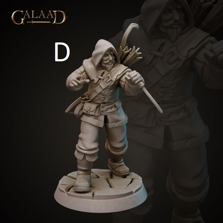 Bandits/Thieves/Rogues | Galaad Miniatures | Compatible with D&D/AoS | Fantasy | Tabletop RPG