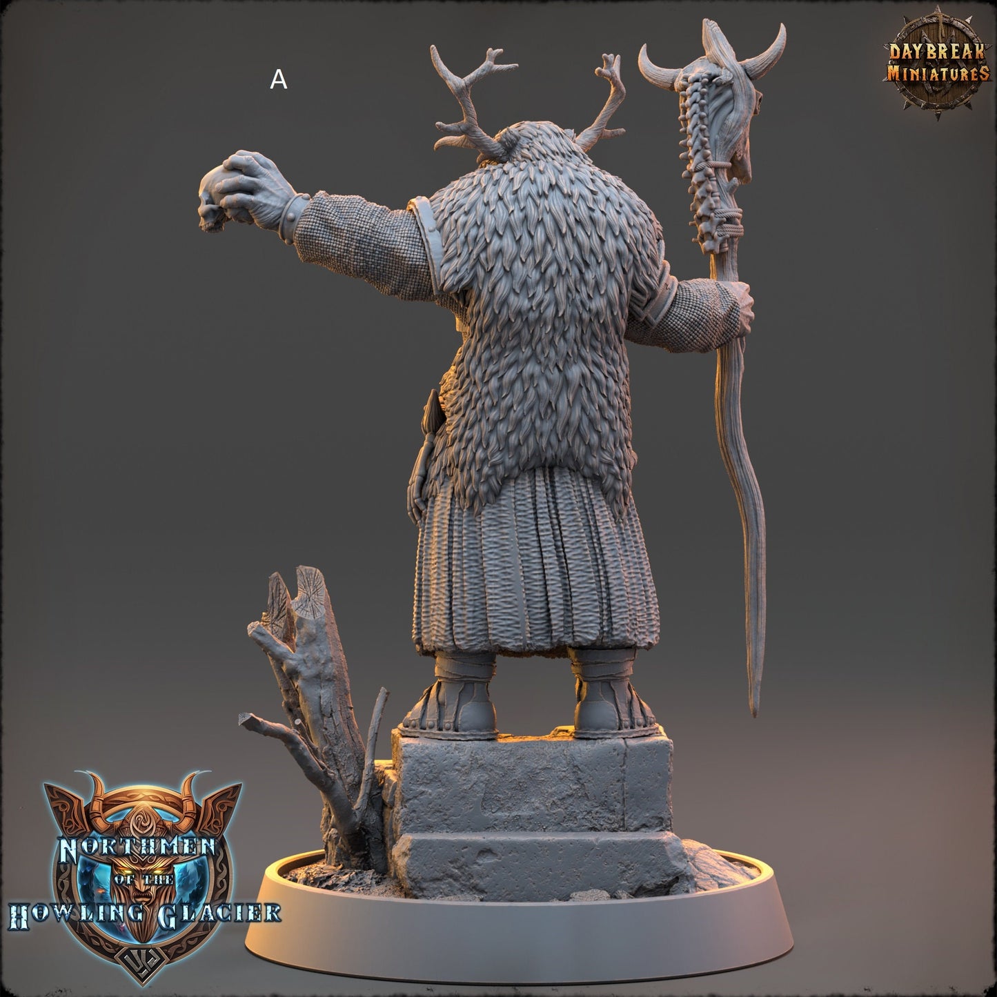 Northern Warriors Miniatures | DayBreak Miniatures | Shaman/Bard/Blacksmith | Compatible with D&D/AOS | Fantasy