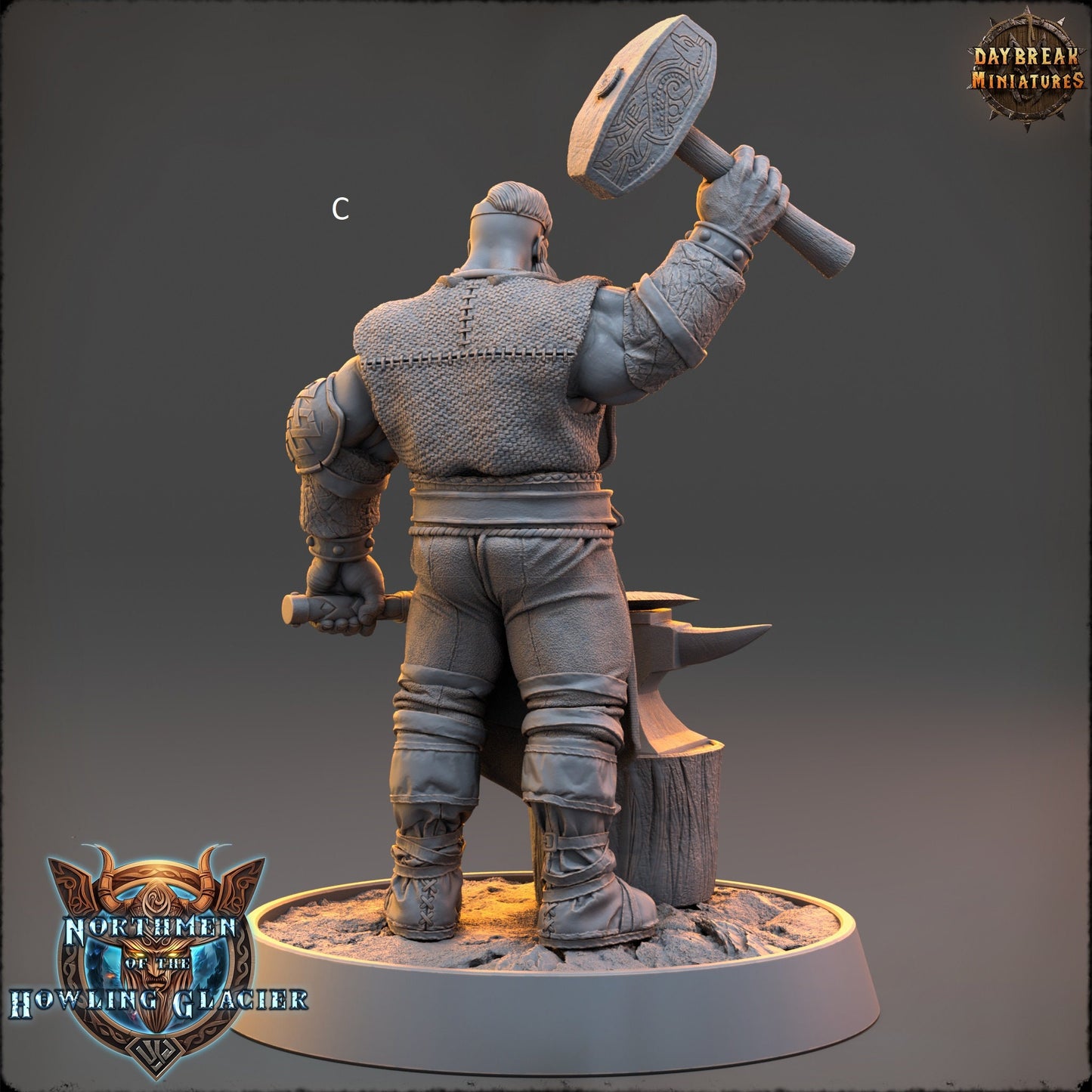 Northern Warriors Miniatures | DayBreak Miniatures | Shaman/Bard/Blacksmith | Compatible with D&D/AOS | Fantasy