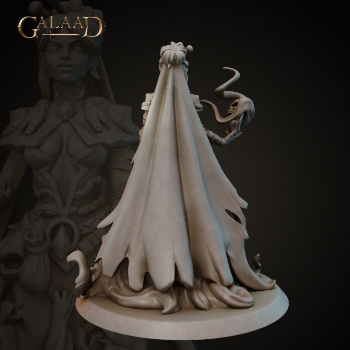 Female Necromancer | Galaad Miniatures | Compatible with D&D/AoS | Fantasy | Tabletop RPG