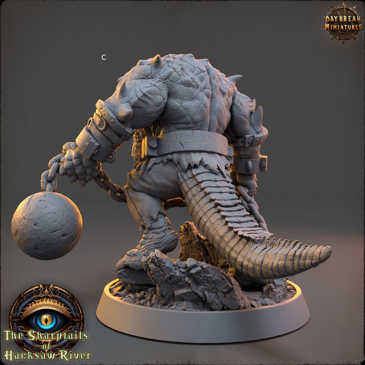 Crocodilian | Warriors Hand Weapons | DayBreak Miniatures | Compatible with D&D/AOS | Fantasy | Tabletop