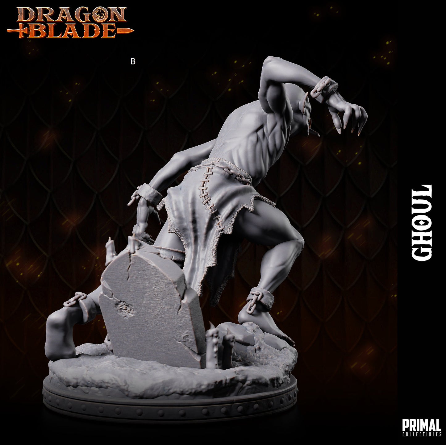 Ghoul Miniature | Primal Collectibles | Compatible with D&D/AoS | Fantasy