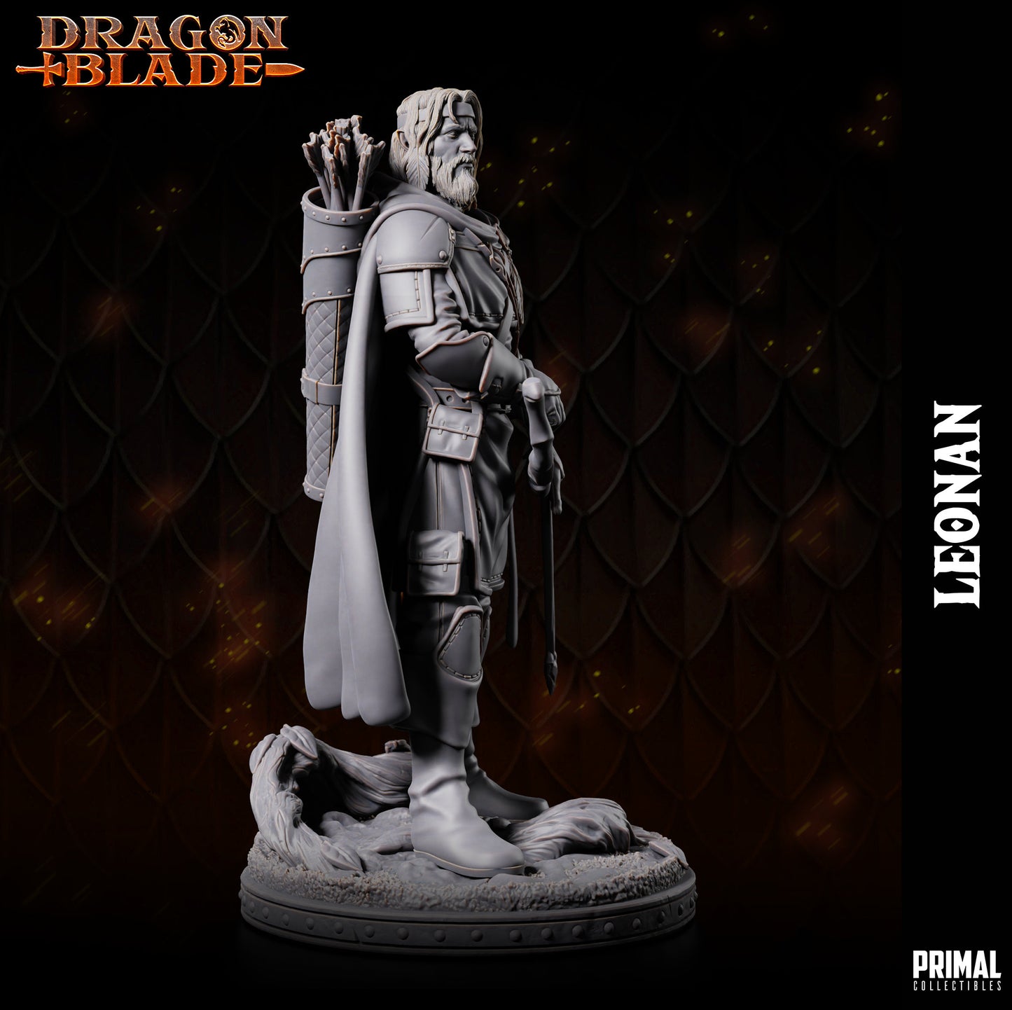 Half Elf Ranger Leonan | Primal Collectibles | Compatible with D&D/AoS | Fantasy
