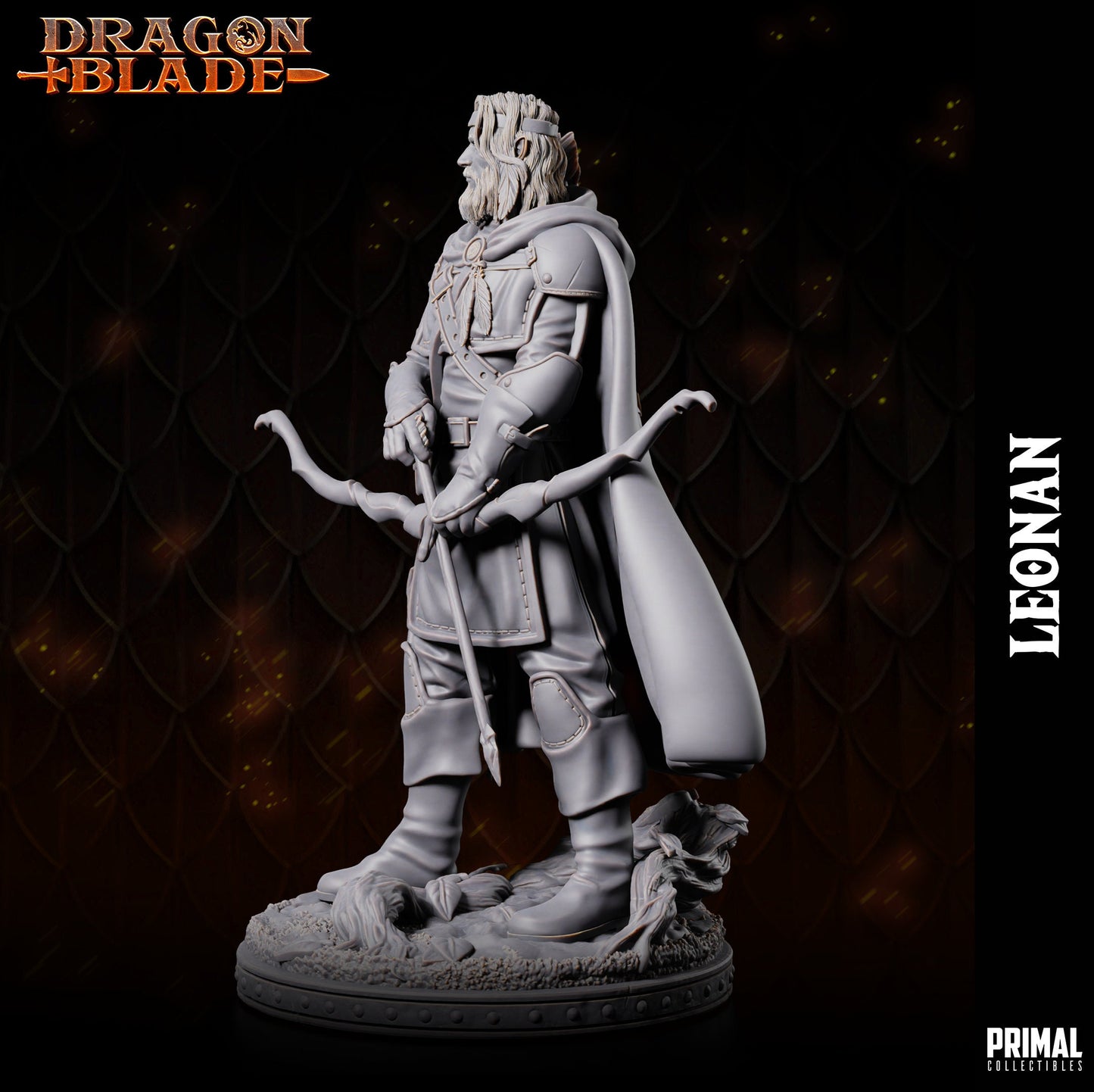 Half Elf Ranger Leonan | Primal Collectibles | Compatible with D&D/AoS | Fantasy