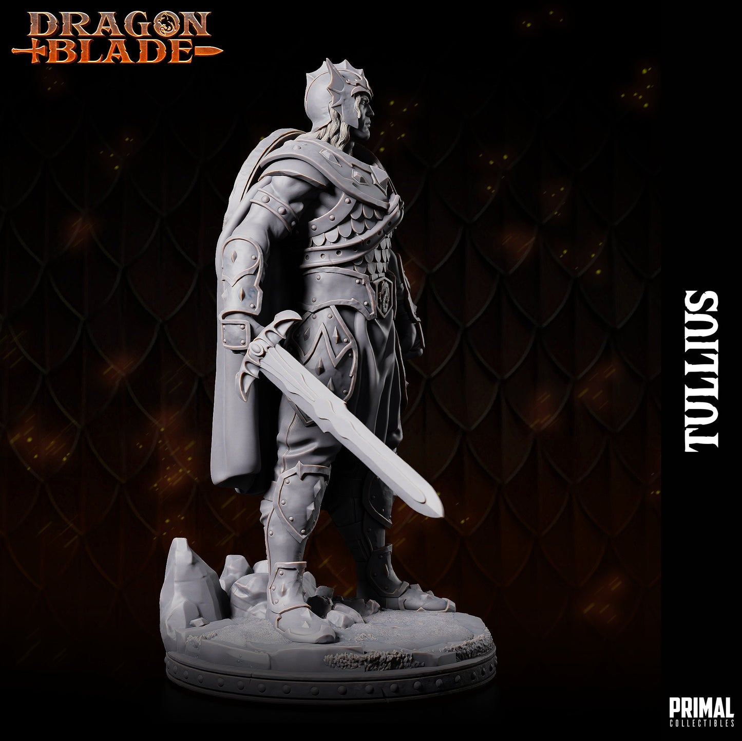 Tulius Warrior | Primal Collectibles | Compatible with D&D/AoS | Fantasy