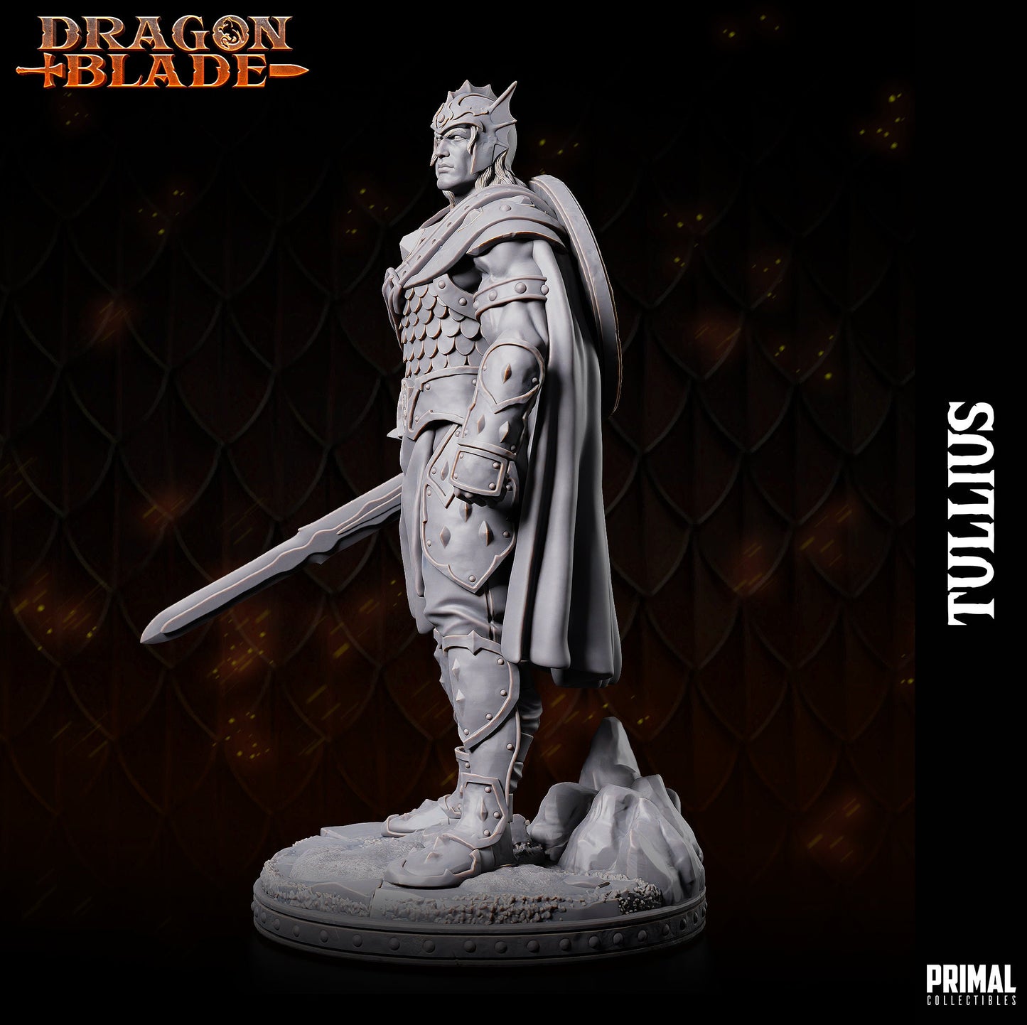 Tulius Warrior | Primal Collectibles | Compatible with D&D/AoS | Fantasy