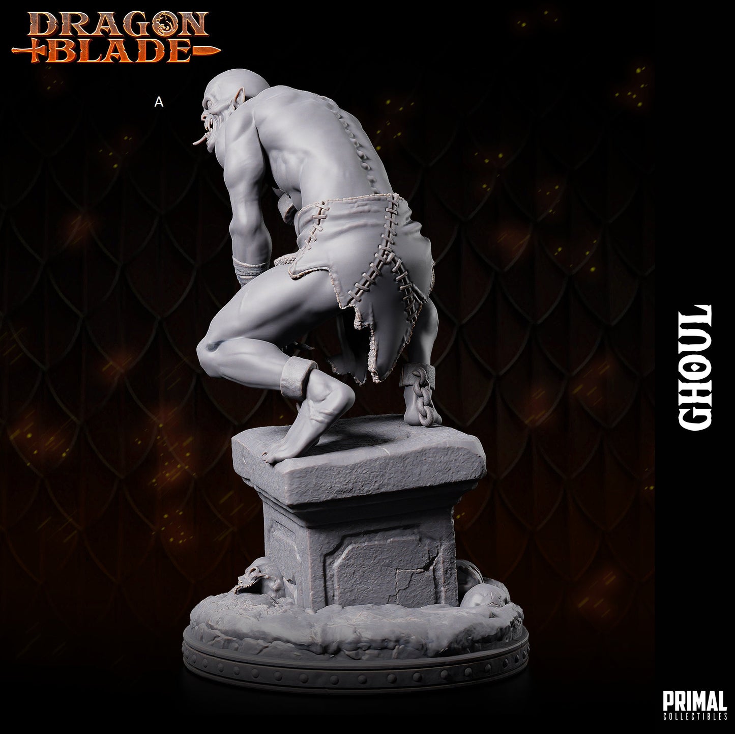 Ghoul Miniature | Primal Collectibles | Compatible with D&D/AoS | Fantasy
