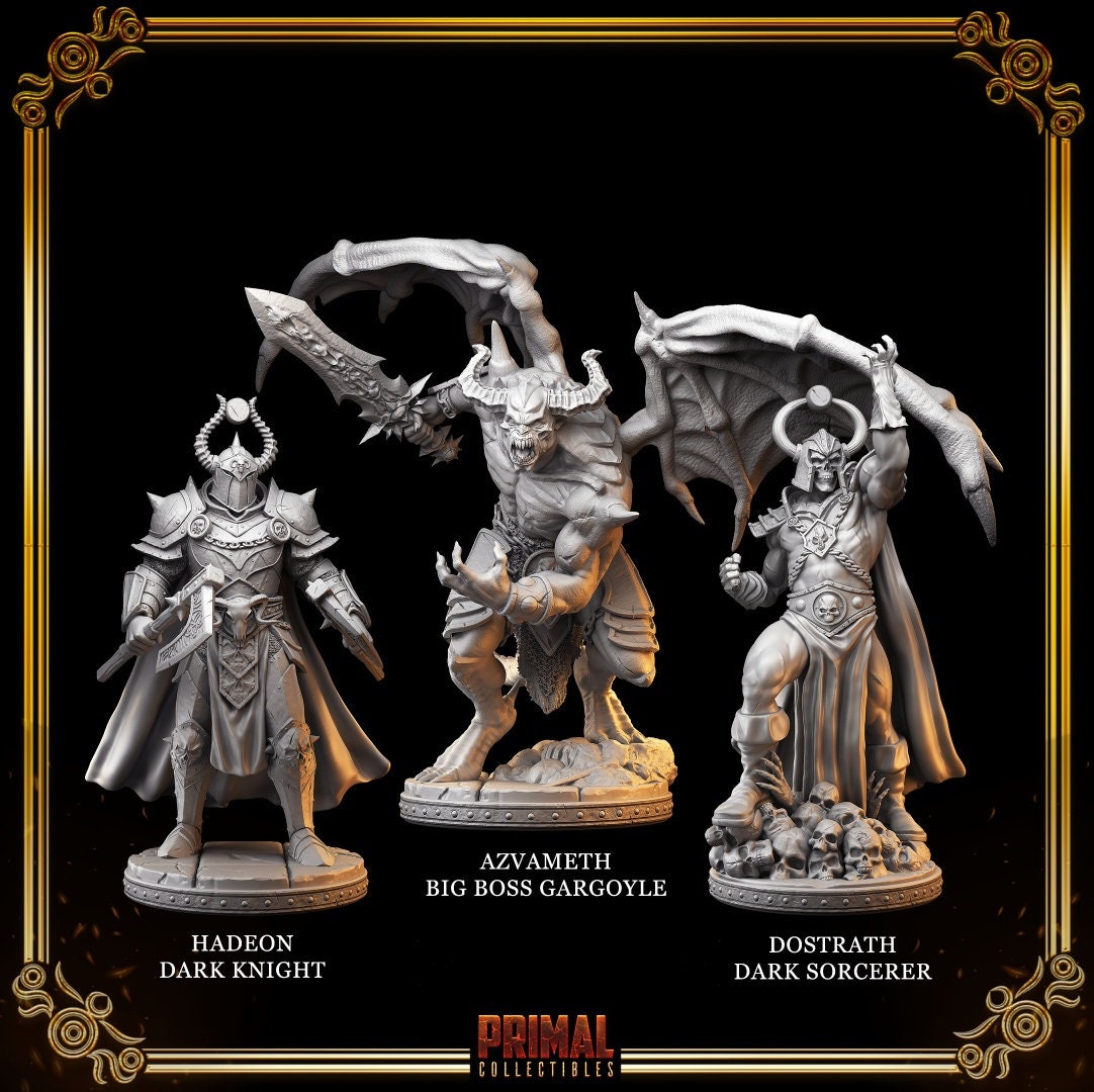 Masters of Dungeon Quest | Full Set 32mm | Primal Collectibles | Compatible with D&D/AoS | Fantasy