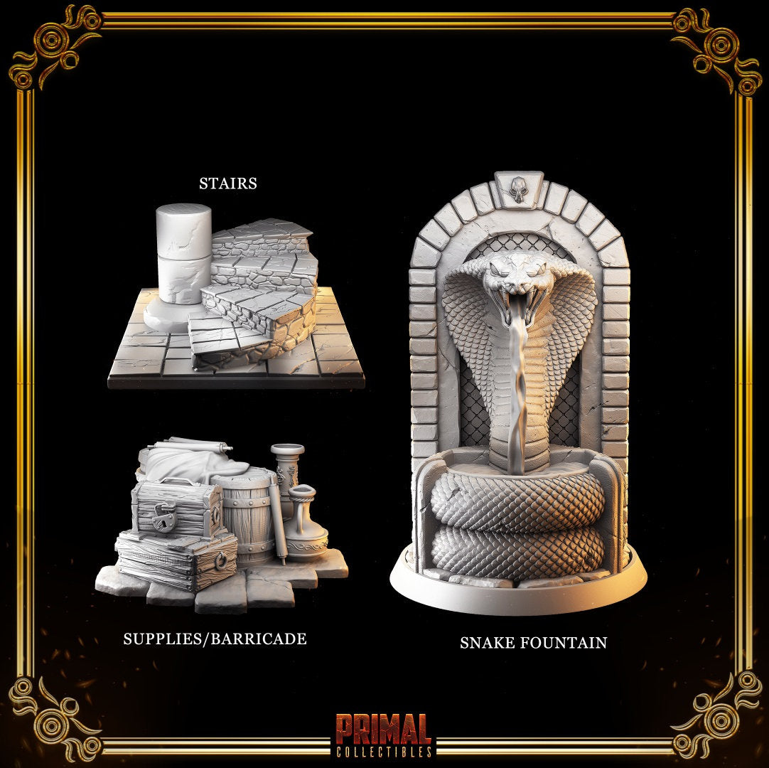 Masters of Dungeon Quest | Full Set 32mm | Primal Collectibles | Compatible with D&D/AoS | Fantasy