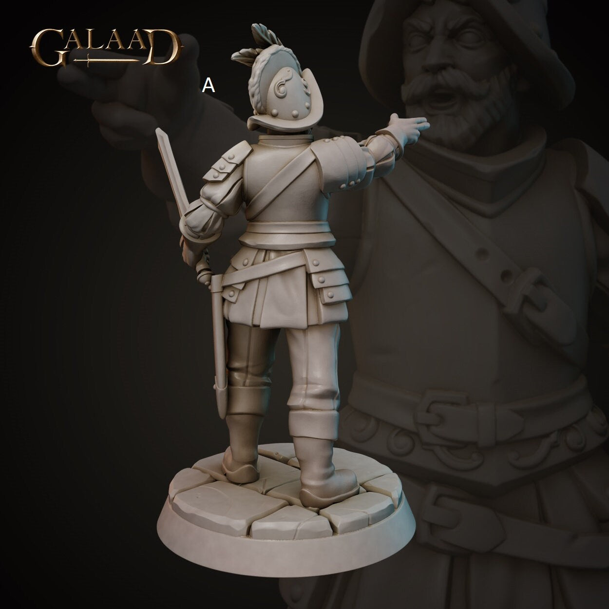 Conquistador Soldiers | Galaad Miniatures | Compatible with D&D/AoS | Fantasy | Tabletop RPG
