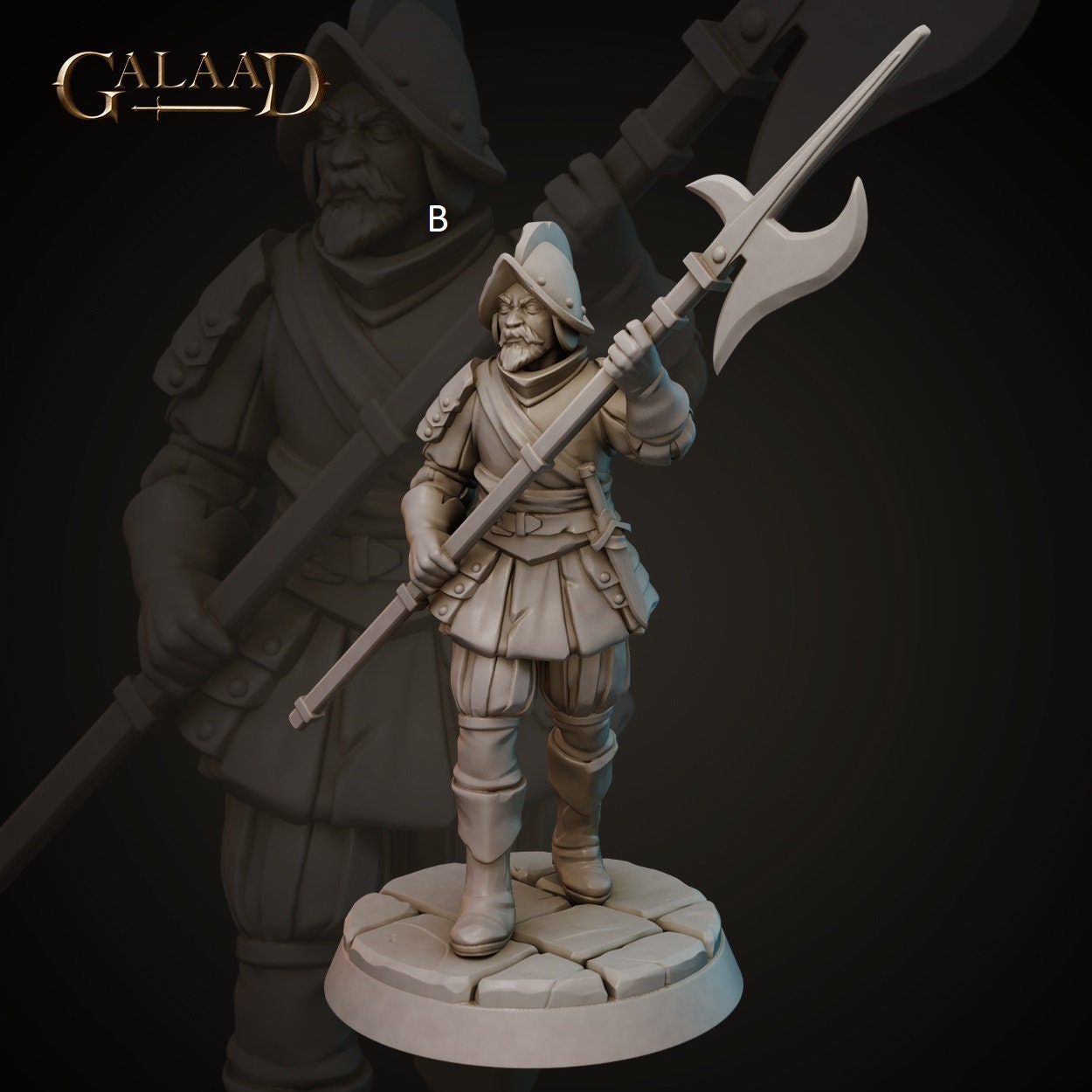 Conquistador Soldiers | Galaad Miniatures | Compatible with D&D/AoS | Fantasy | Tabletop RPG