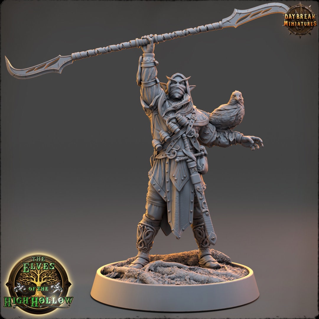 The Elves of High Hollow Set | DayBreak Miniatures | Compatible with D&D/AOS | Fantasy | Tabletop