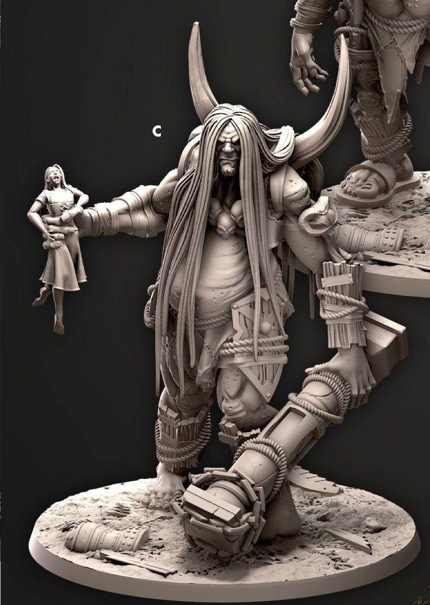 Hungry Crusher Giants | CastnPlay | Compatible with D&D/AoS | Fantasy