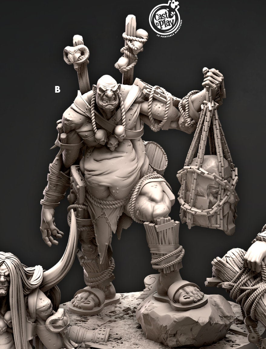 Hungry Crusher Giants | CastnPlay | Compatible with D&D/AoS | Fantasy