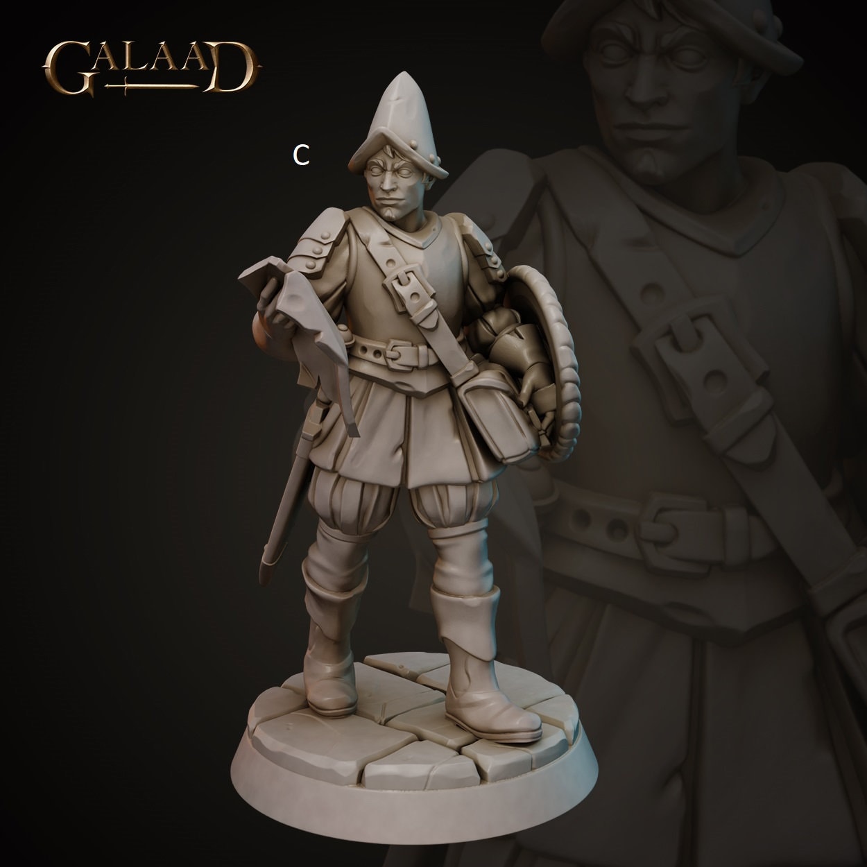 Conquistador Soldiers | Galaad Miniatures | Compatible with D&D/AoS | Fantasy | Tabletop RPG