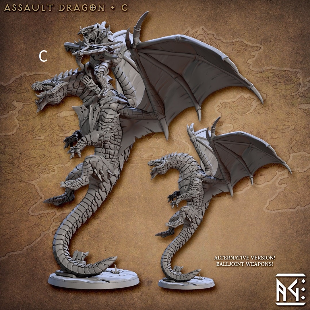 Dragon Riders | Artisan Guild Miniatures | Compatible with D&D/AoS | Fantasy | Tabletop RPG