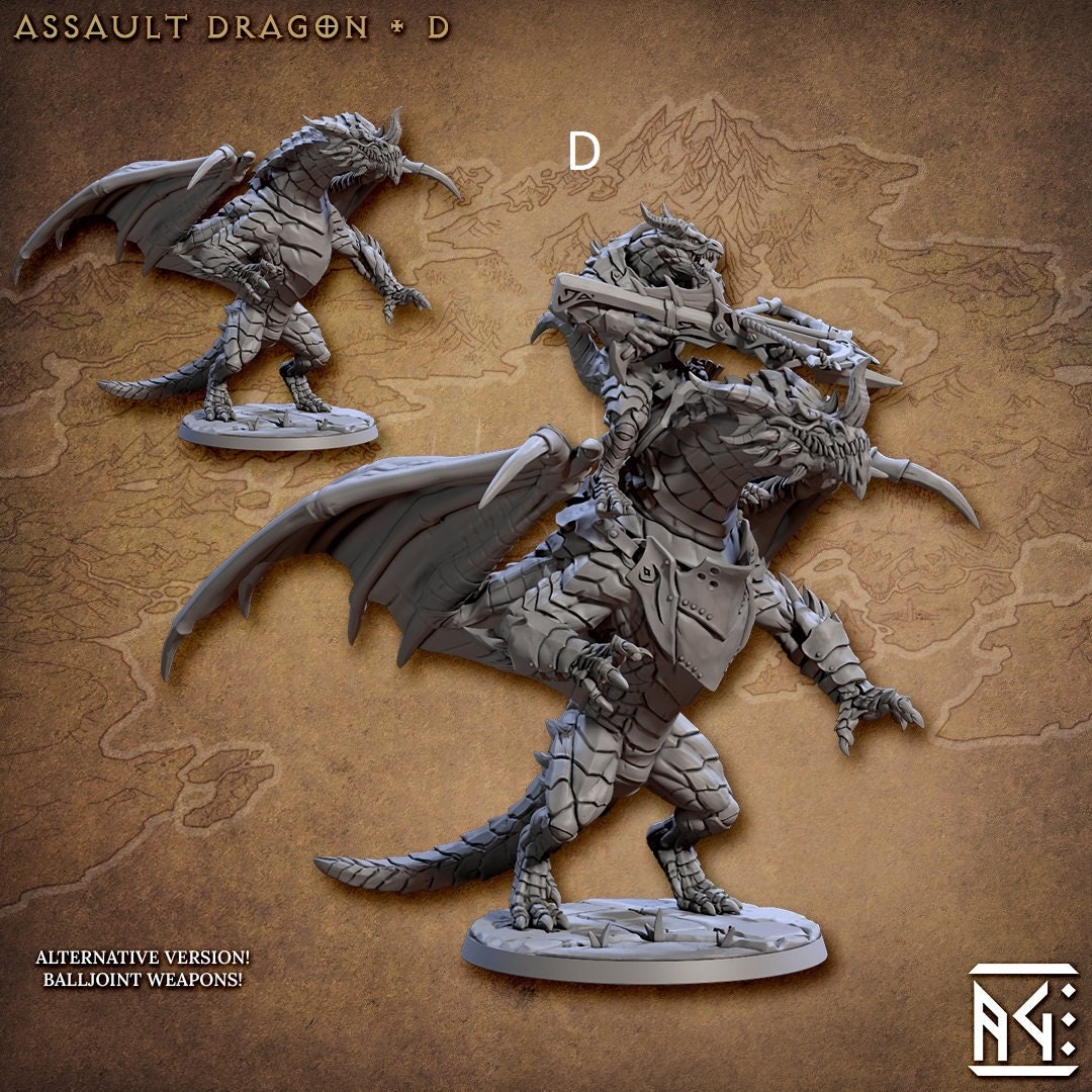 Dragon Riders | Artisan Guild Miniatures | Compatible with D&D/AoS | Fantasy | Tabletop RPG