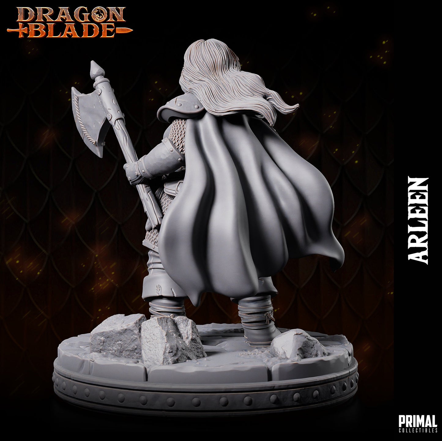Dwarf Heroin Arleen | Primal Collectibles | Compatible with D&D/AoS | Fantasy