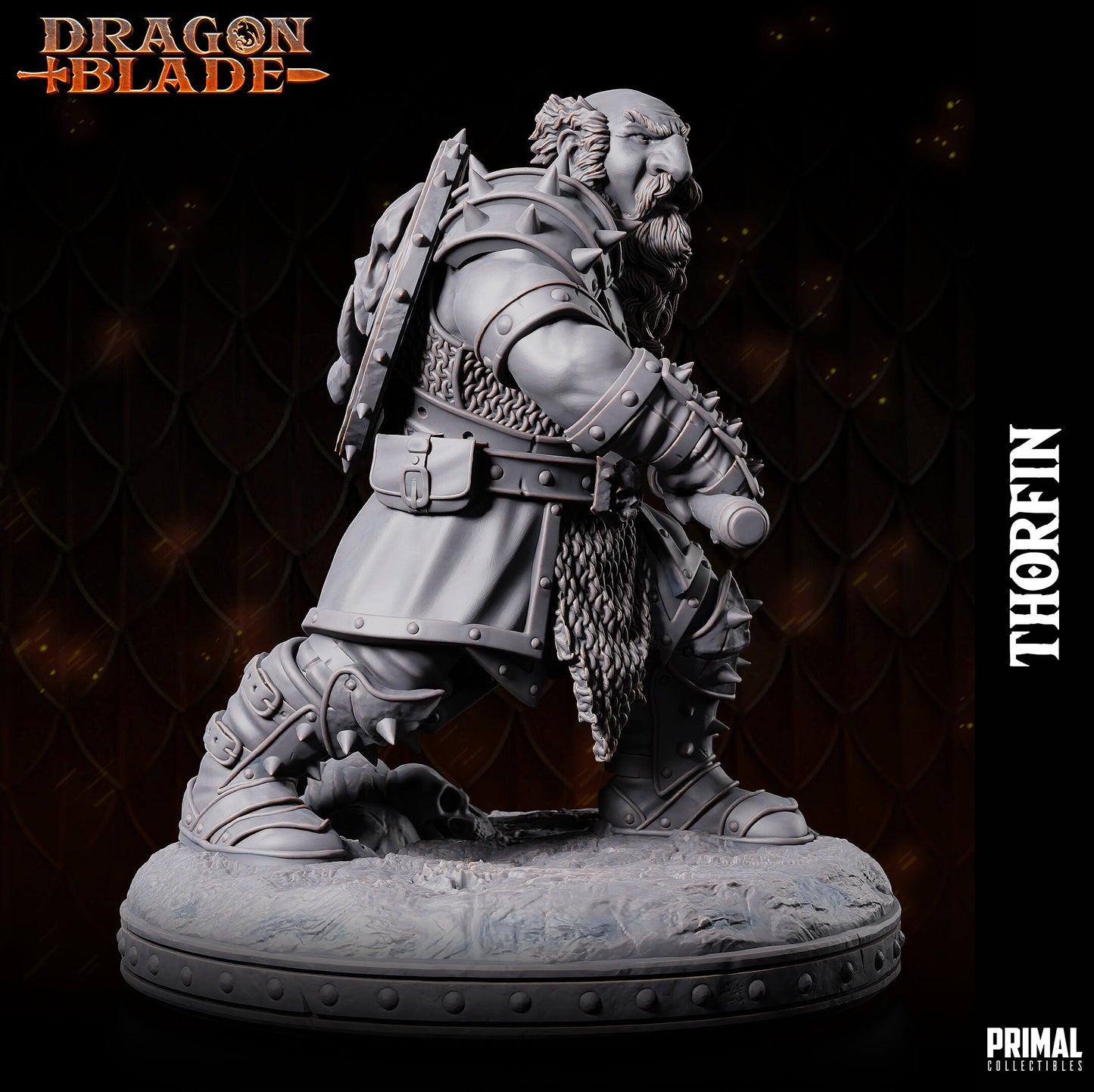 Chaos Dwarf Thorfin | Primal Collectibles | Compatible with D&D/AoS | Fantasy