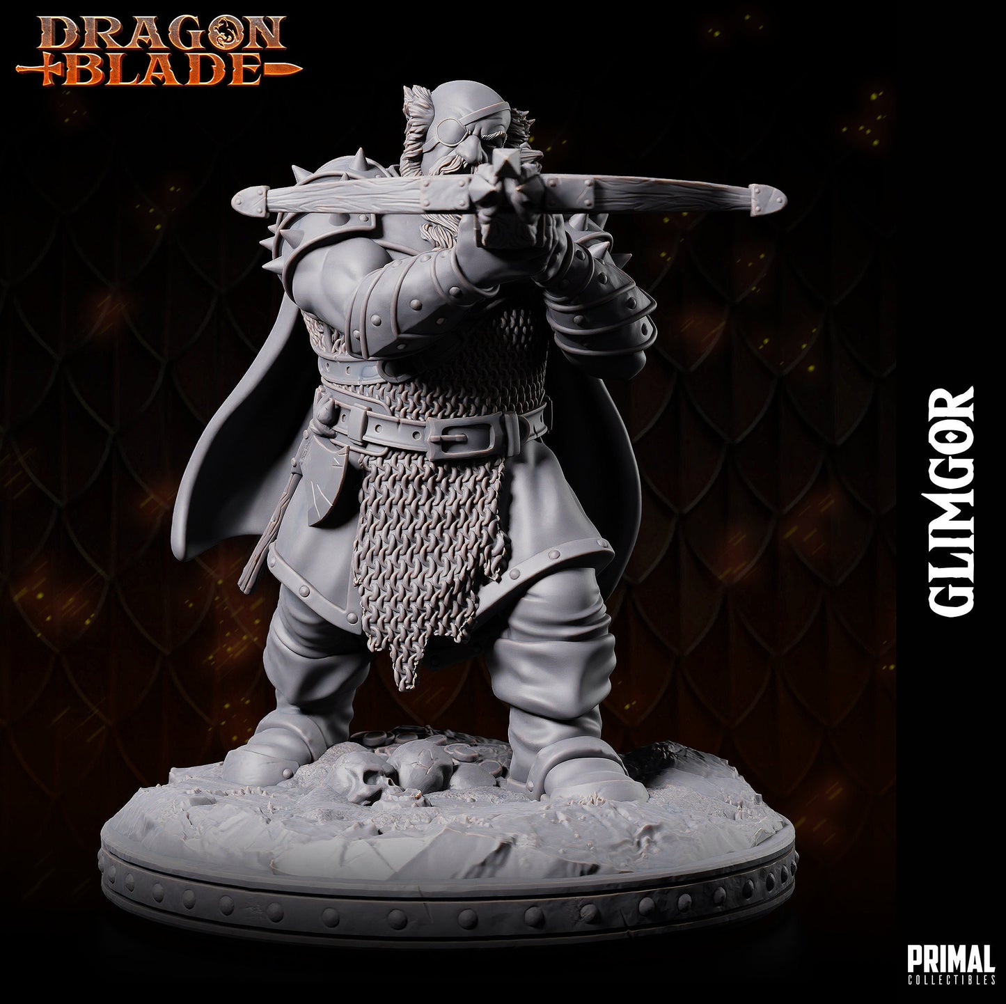 Chaos Dwarf Glimgor | Primal Collectibles | Compatible with D&D/AoS | Fantasy