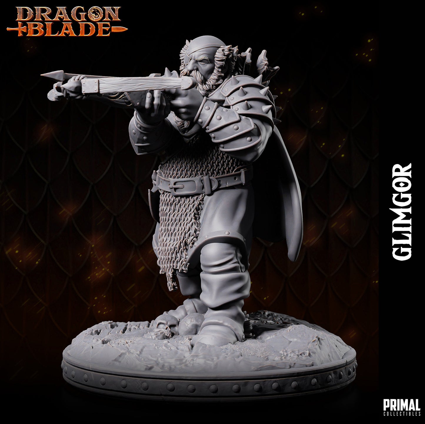 Chaos Dwarf Glimgor | Primal Collectibles | Compatible with D&D/AoS | Fantasy