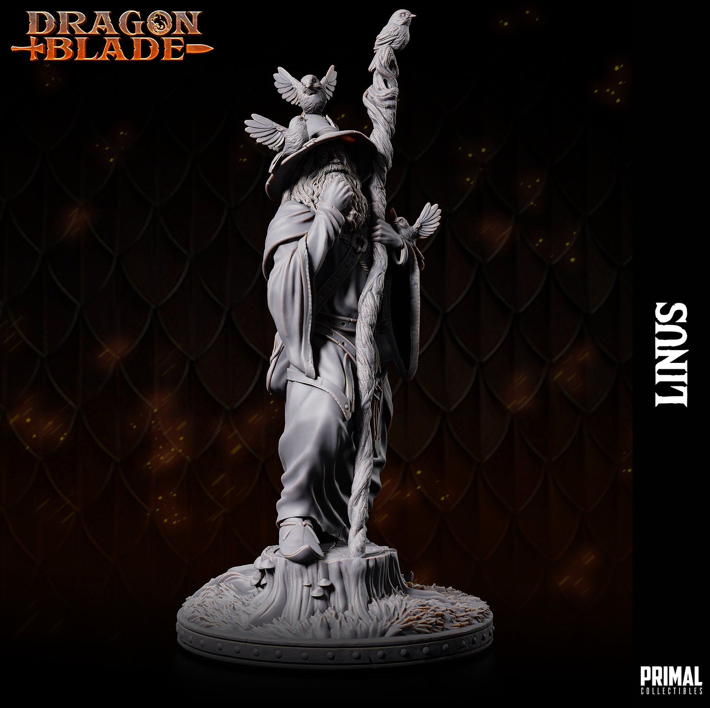 Great Wizard Linus | Primal Collectibles | Compatible with D&D/AoS | Fantasy