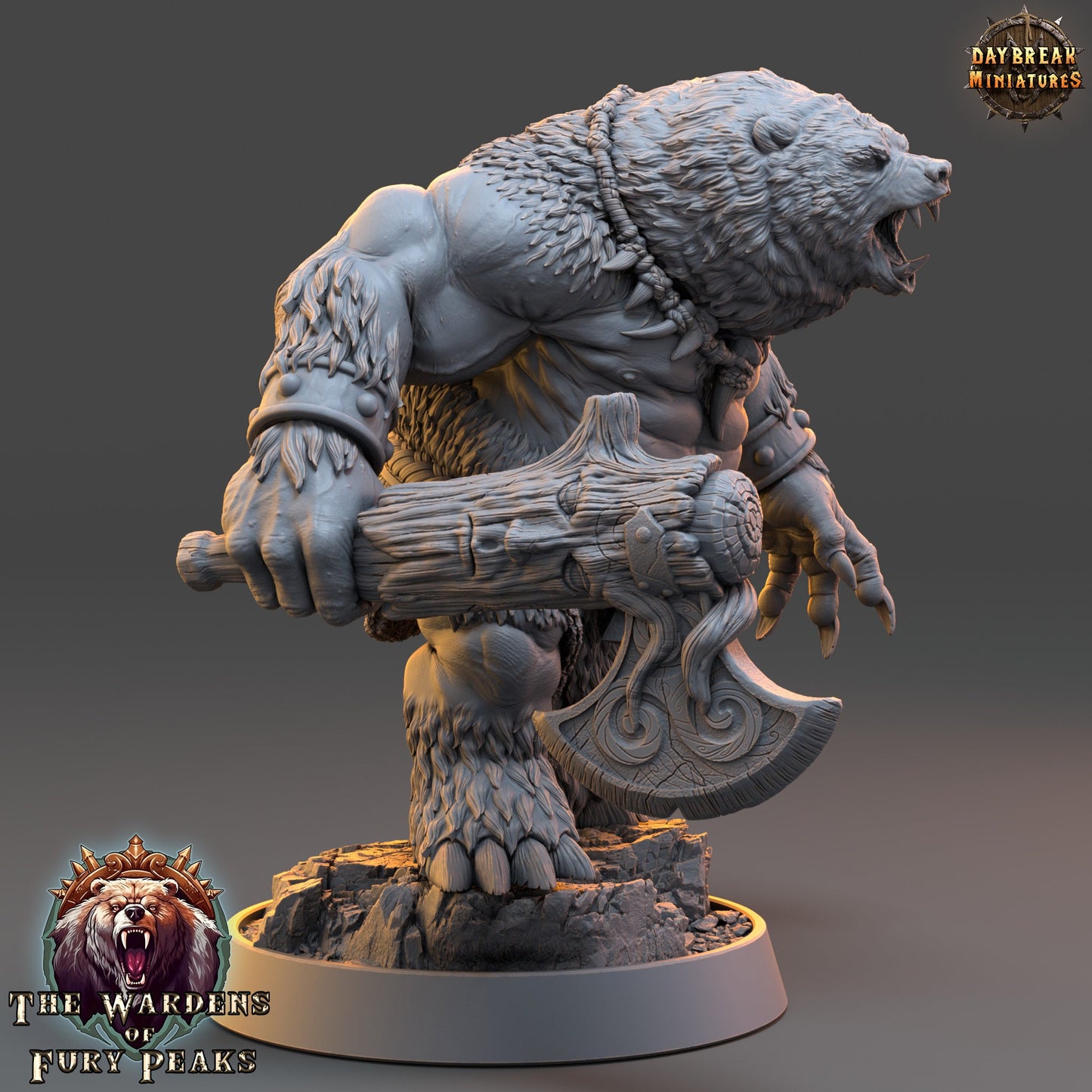 Carnag Angman Ursine | DayBreak Miniatures | Compatible with D&D/AOS | Fantasy | Tabletop